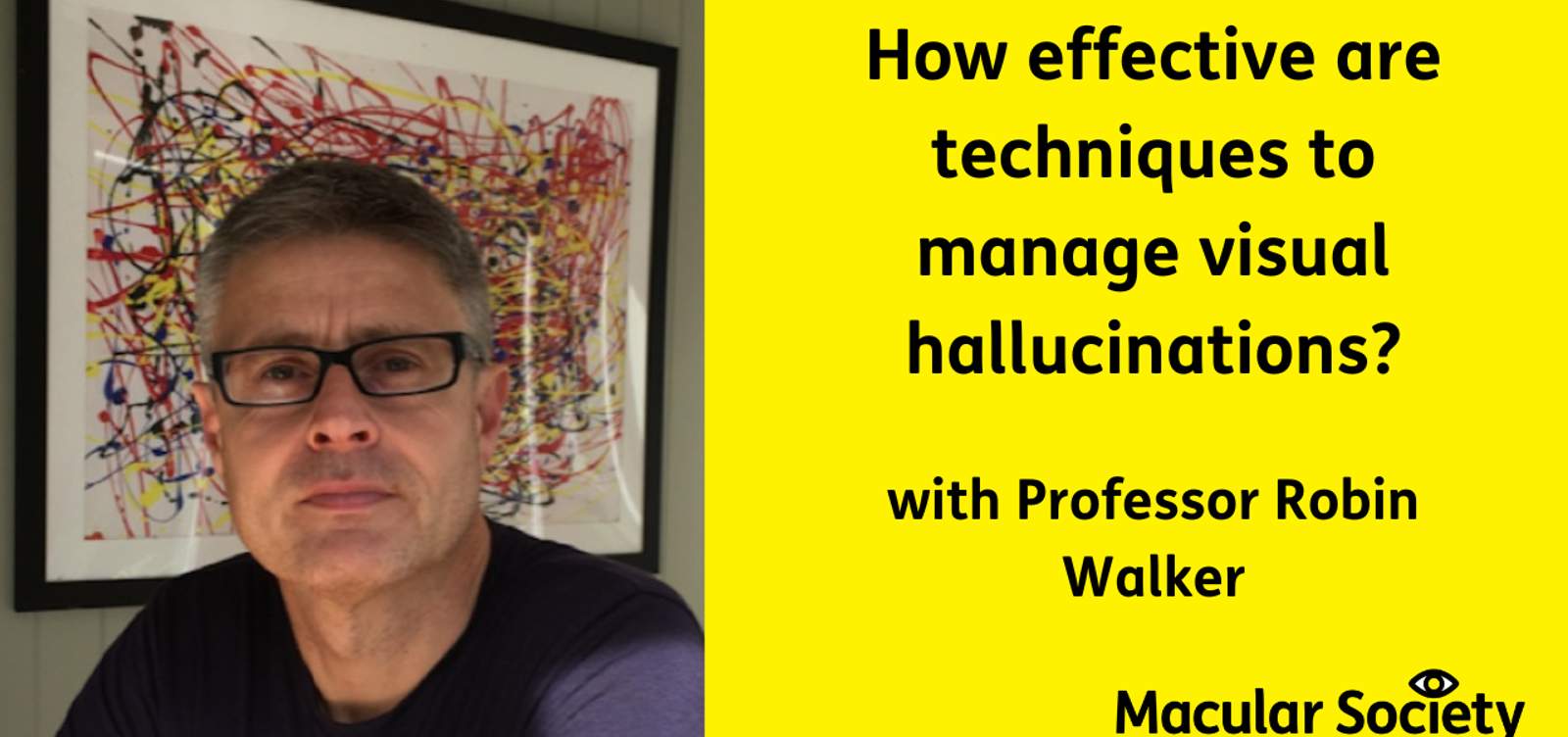 How effective are techniques to manage visual hallucinations Professor Robin Walker