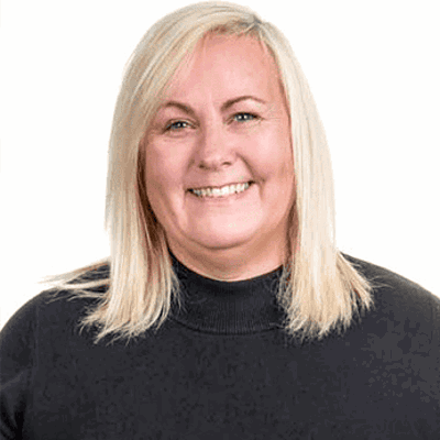 HR staff member - Natalie Bale smiling 