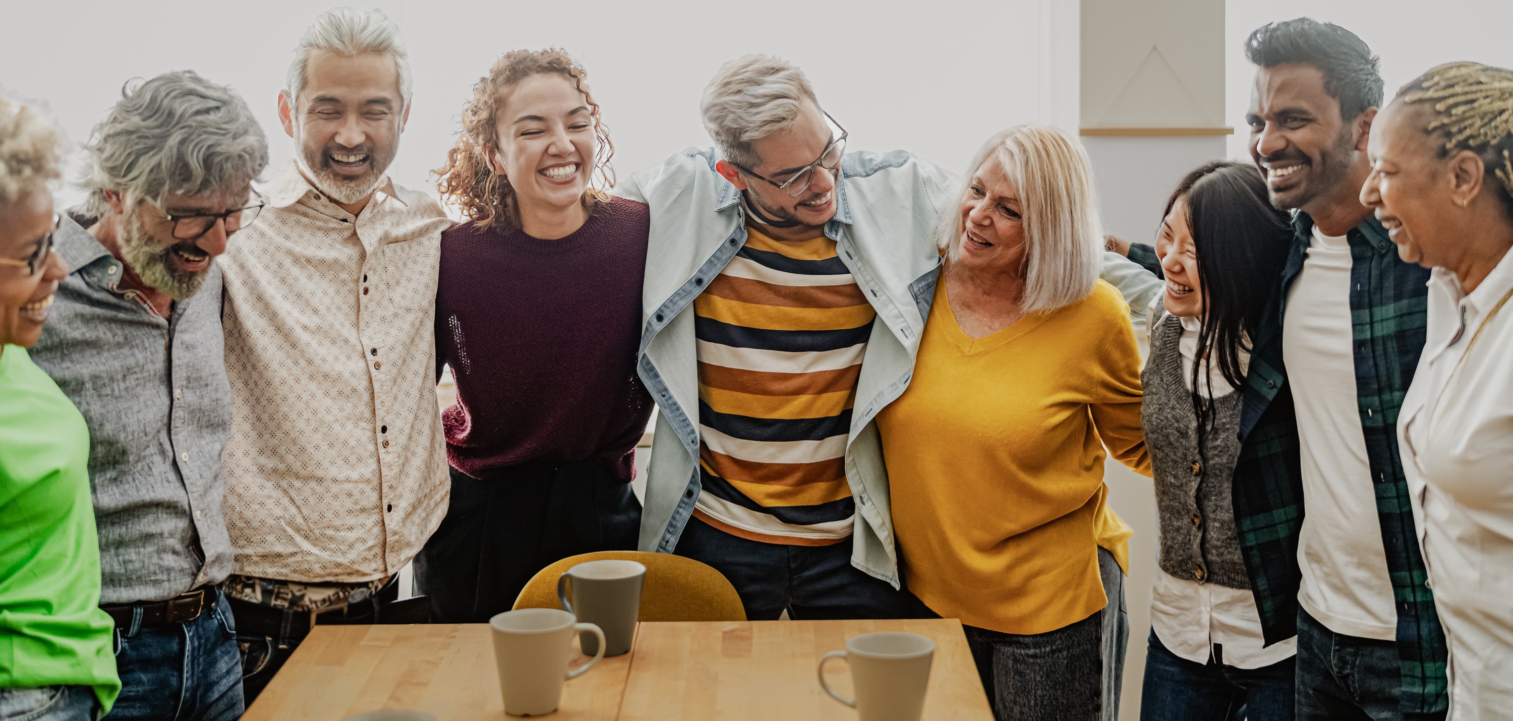 Smiling group of volunteers