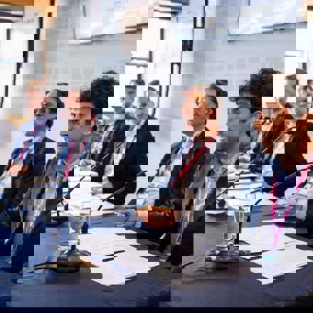 Peter Bloomfield at conference