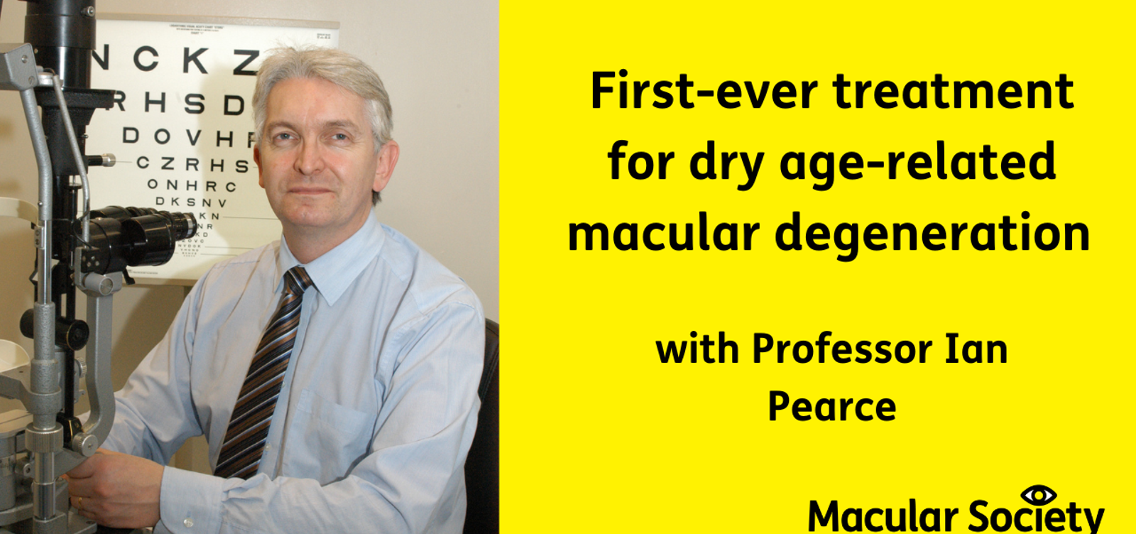First ever treatment for dry age-related macular degeneration with professor Ian Pearce