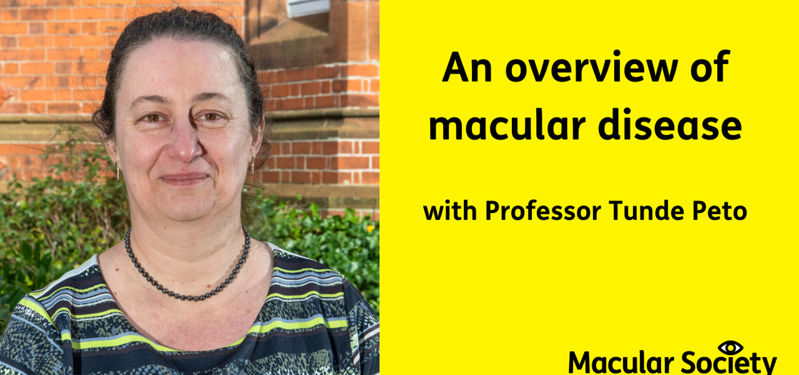 An overview of Macular Disease with Professor Tunde Peto