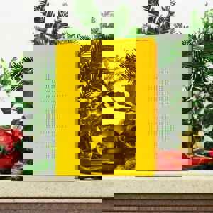 Braille card on decorated mantle